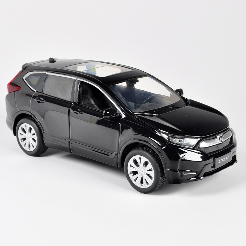 正版本田crv合金汽车模型逼真金属回力小汽车仿真儿童玩具车模型crv6