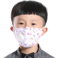 好安馨HAOANXIN 儿童口罩防雾霾PM2.5呼吸阀口罩纯棉透气防尘男女冬季宝宝卡通口罩活性炭层