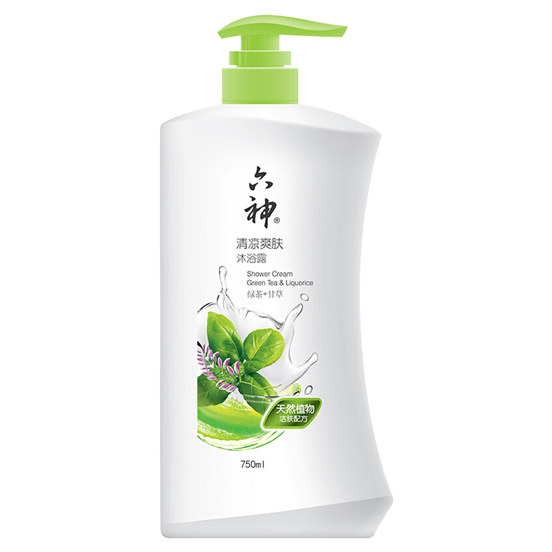 六神-清凉爽肤 沐浴露750ml