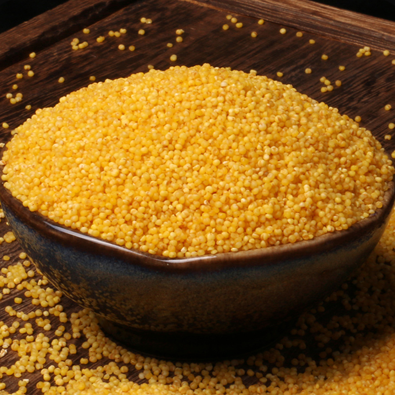 花小萱清高礼遇云州区小米礼盒装沁州黄4kg(1kg×4桶)/盒山西特产高清大图