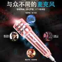 左贝 [加强版] 手机全民K歌麦克风耳机迷你话筒k歌苹果安卓平板通用 加强版-银色
