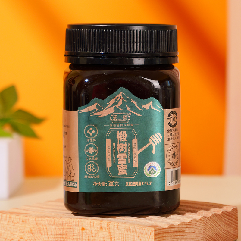 爱上蜜 椴树雪蜜 250g*1瓶 东北黑蜂 深山成熟蜜 原蜜非浓缩
