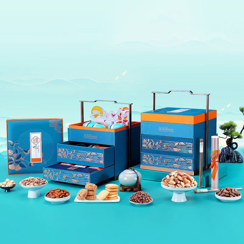 臻味 宋廷皇礼坚果礼盒 2.306kg 盒图片
