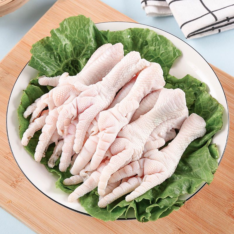 赛卡伊无骨鸡爪生鲜脱骨凤爪冷冻去骨鸡脚冰冻商用批发大袋新鲜生鸡