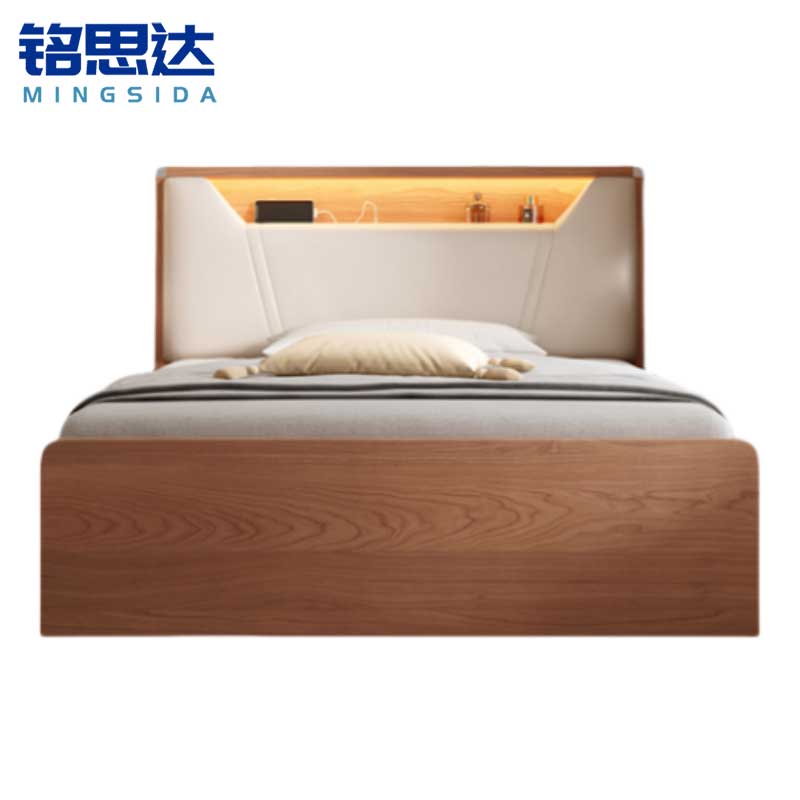 铭思达实木单人床