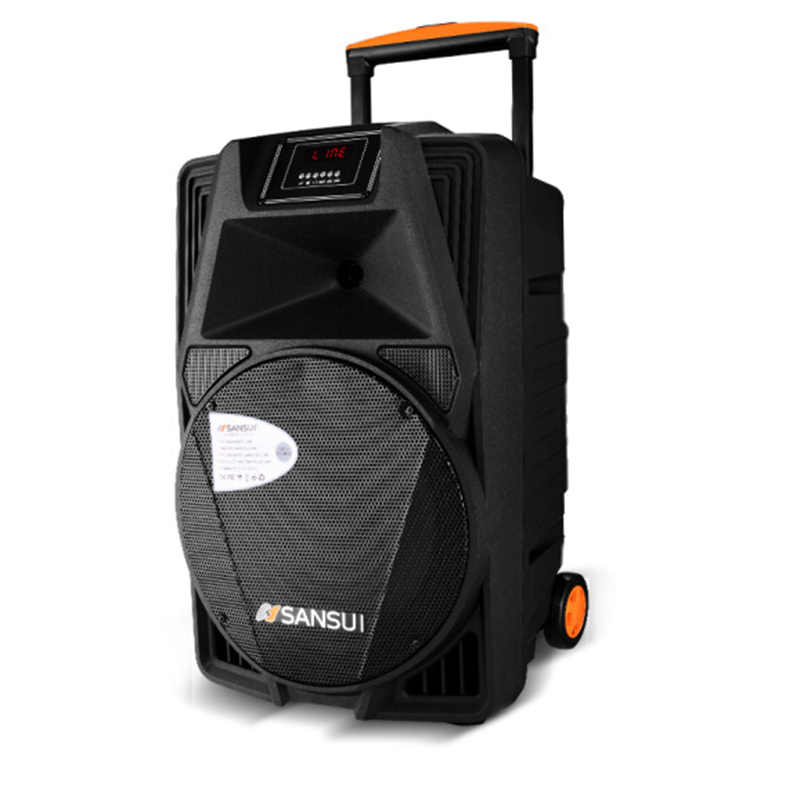 山水(sansui)ss2广场舞音响 无线咪拉杆音箱蓝牙u盘音响电瓶音箱