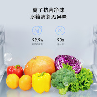 小米米家冰箱216L三开门风冷无霜银离子除菌家用租房宿舍低音省电冷冻冷藏冰箱BCD-216WMD