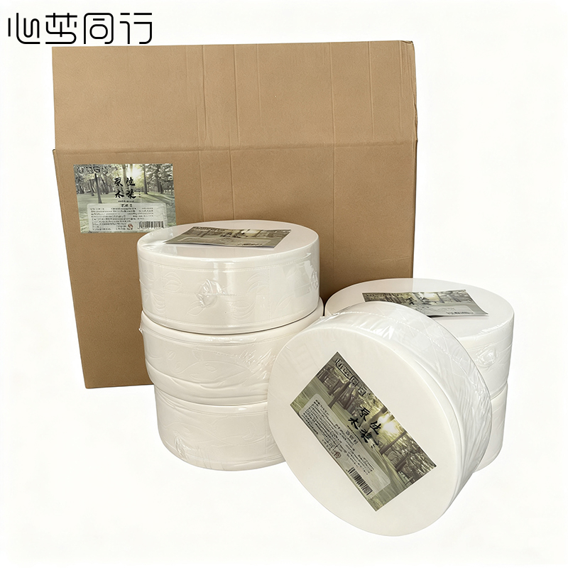 心梦同行大卷纸商用大盘纸厕纸卷筒卫生纸 90×120mm/4层/700g/2015/6卷/箱高清大图