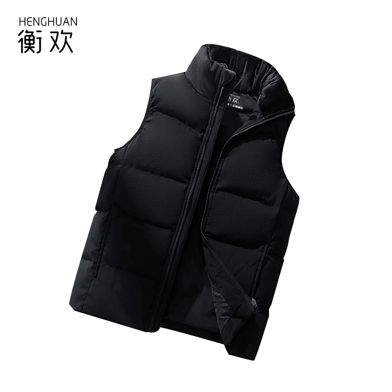 衡欢(HENGHUAN)羽绒棉衣马甲加厚保暖羽绒马甲外套 黑色 M-3XL/RZ-MJ04/件高清大图