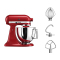 凯膳怡(KitchenAid)5KSM125CER 料理机家用全自动厨师机和面揉面打蛋多功能搅拌机 帝王红