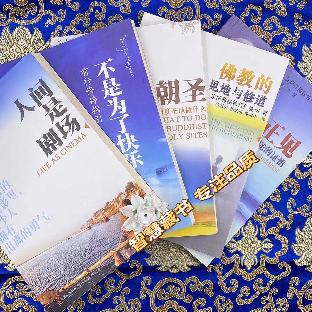 《人间是剧场》《不是为了快乐》《朝圣》《佛教的见地与修行》《正见佛陀的怔悟》宗萨蒋扬钦仁波切高清大图