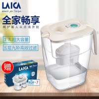莱卡(LAICA)滤水壶J51EC深蓝色机械显示器意大利进口1壶7芯