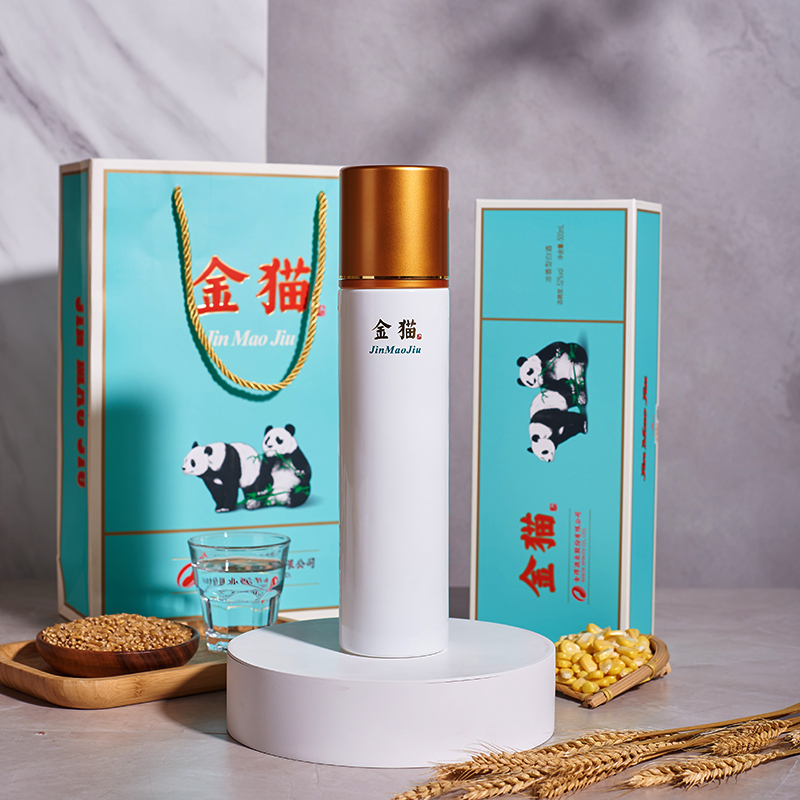 舍得酒业股份有限公司52度金猫浓香型白酒纯粮食酒500ml礼盒装