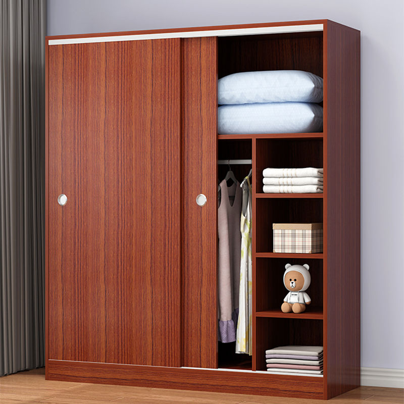 鑫金虎 衣柜家用推拉门衣橱简易小户型衣柜140*50*180cm高清大图