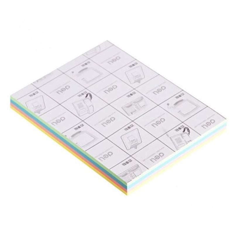 得力 Deli 9083(黄蓝红绿四色各25张,100张/本) 得力百事贴76×101mm(黄蓝红绿四色各25张,100
