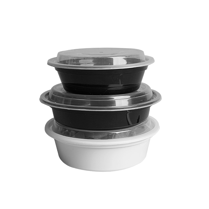 一次性餐盒美式圆形加厚圆形高清大图