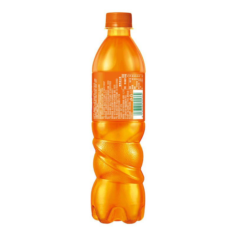 美年达橙味汽水500ml瓶装