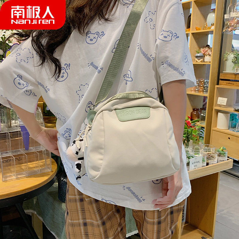 帆布包女夏季包包贝壳包网红胸包女包日系单肩包斜挎包高清大图