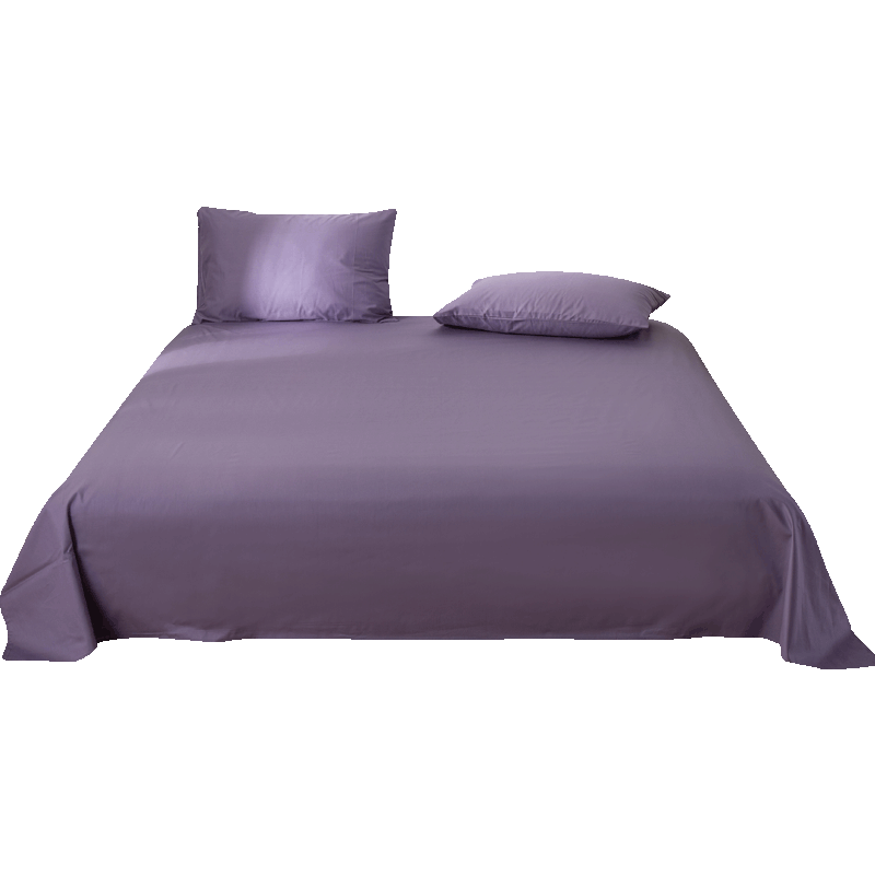 美帮汇全棉床单 单件被单三件套酒店双人榻榻米色全棉少女心风高清大图