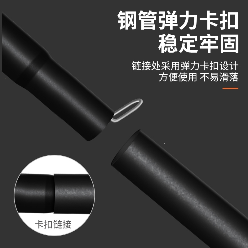 闪电客纯色1.4m天幕支撑杆帐篷撑杆简易帐篷延伸门支架镀锌铁杆2根_1.2m门厅杆低于1.25m高度帐篷适用