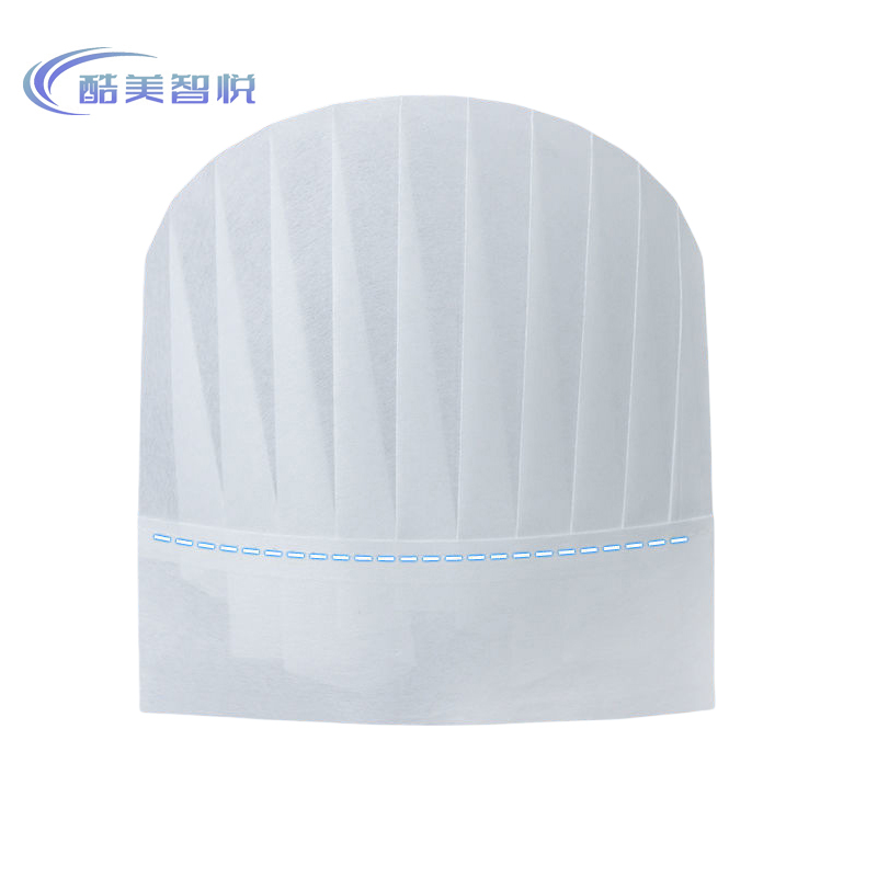 酷美智悦 无纺布厨师帽圆顶中帽29*23cm20个 KM-JZ527 包高清大图