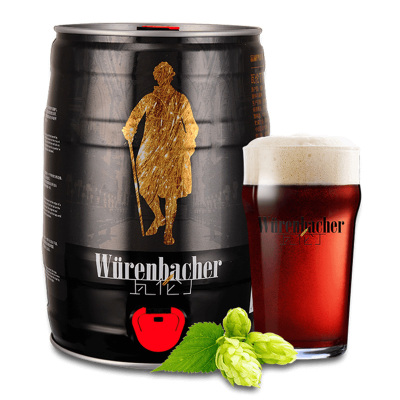 德国进口 瓦伦丁 (Wurenbacher)黑啤酒5L桶装