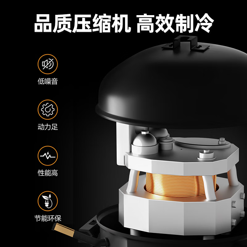 荣事达(Royalstar)223升三门家用大容量节能低噪租房风冷无霜低音保鲜冷冻冰箱R223FTGBH (钛深灰)高清大图