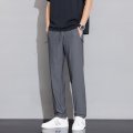 鑫捷登 男款冰丝速干直筒长裤/束脚长裤LWKS-133 XL 灰色