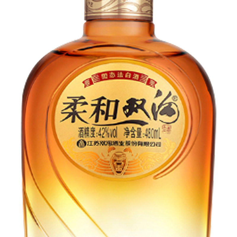 双沟 柔和双沟金装 42度 480ml*6瓶 整箱装 浓香型白酒