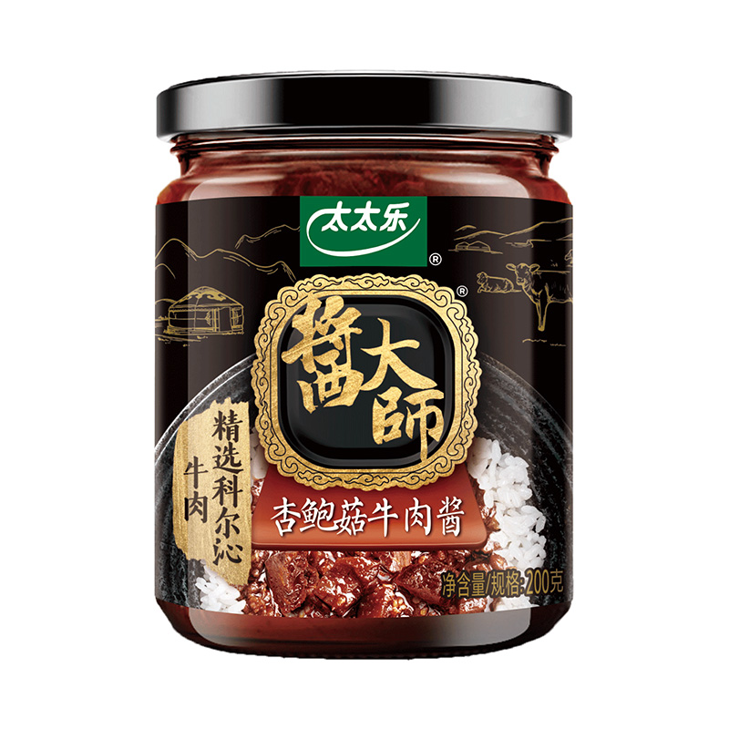 太太乐 酱大师杏鲍菇牛肉酱 200g 下饭菜辣椒酱 雀巢出品