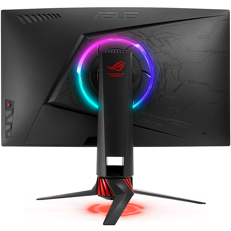 华硕(ASUS)ROG Strix XG27VQ 27英寸144HZ1800R曲率AURA-RGB信仰灯效电竞显示器 黑色