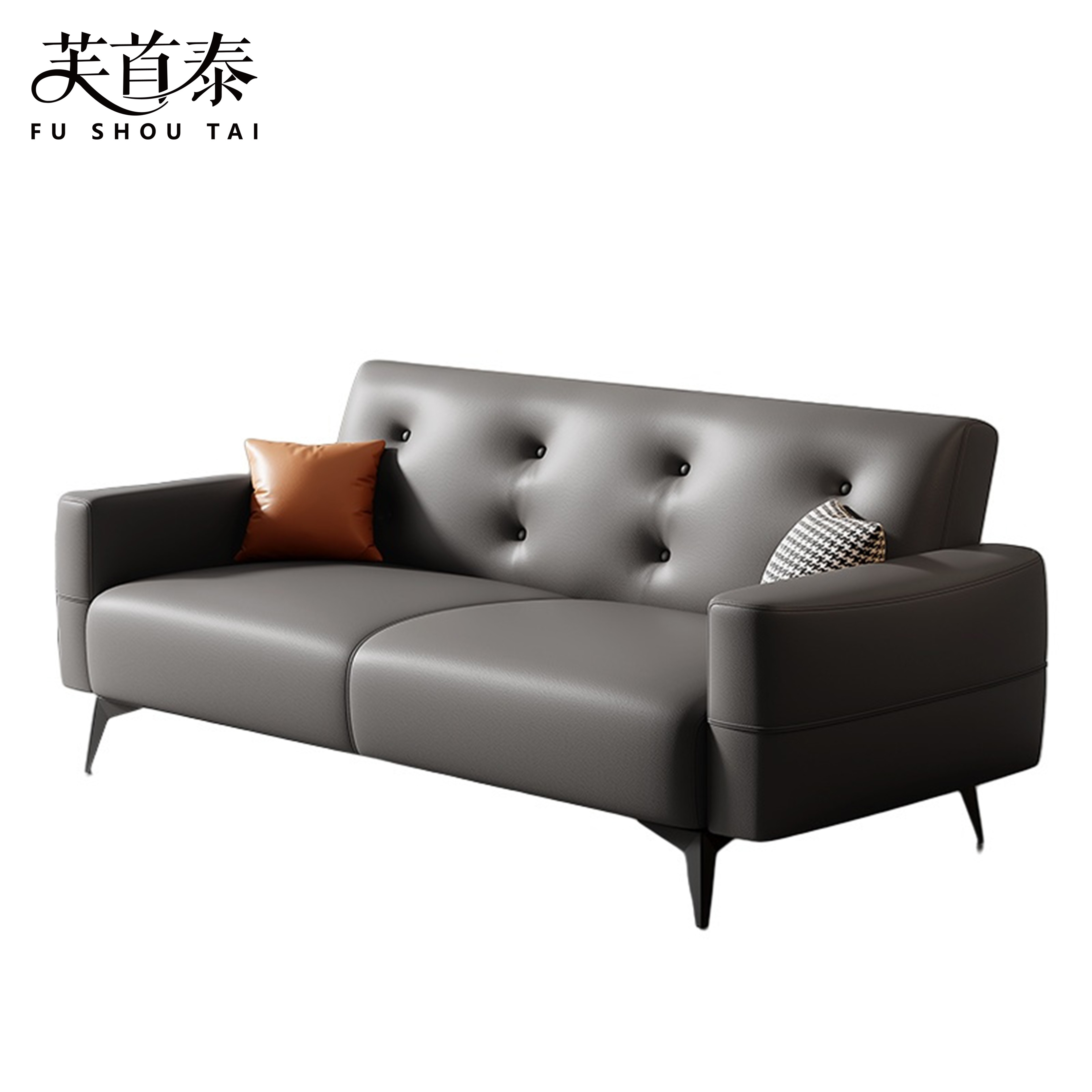 芙首泰商务接待沙发2100*1100*380mm张高清大图