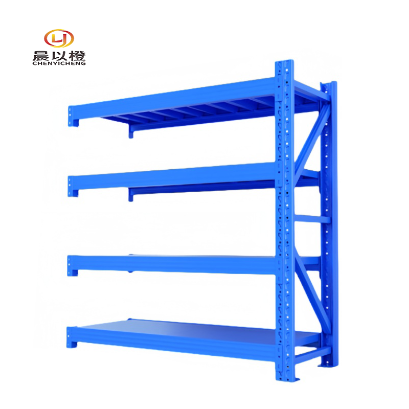 晨以橙 货架副架 150*50*200cm四层蓝色 组高清大图