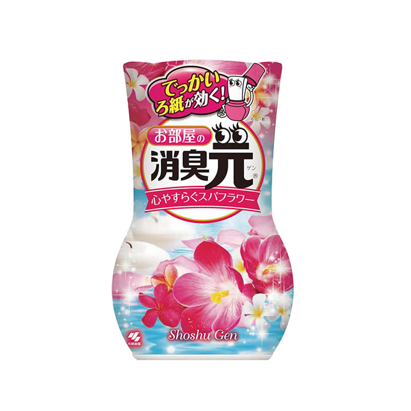 [日本直采]KOBAYASHI小林制药 消臭元除臭0.400L 室内客厅有香味空气清新剂 鲜花味400ML 0.4kg
