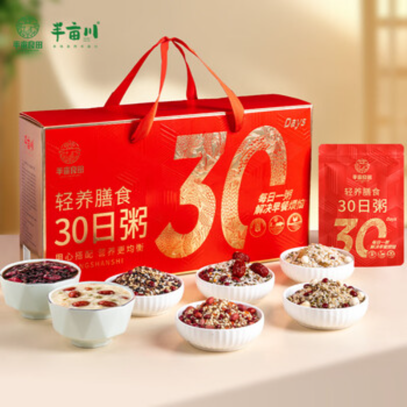 半亩川(BAN MU CHUAN) 每日轻养膳食粥3000g 绿豆百合30种粥 / 盒