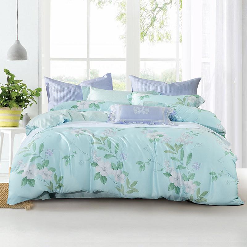 美帮汇家纺四件套全棉全棉 1.8m床双人床单被套简约1.5米床上用品