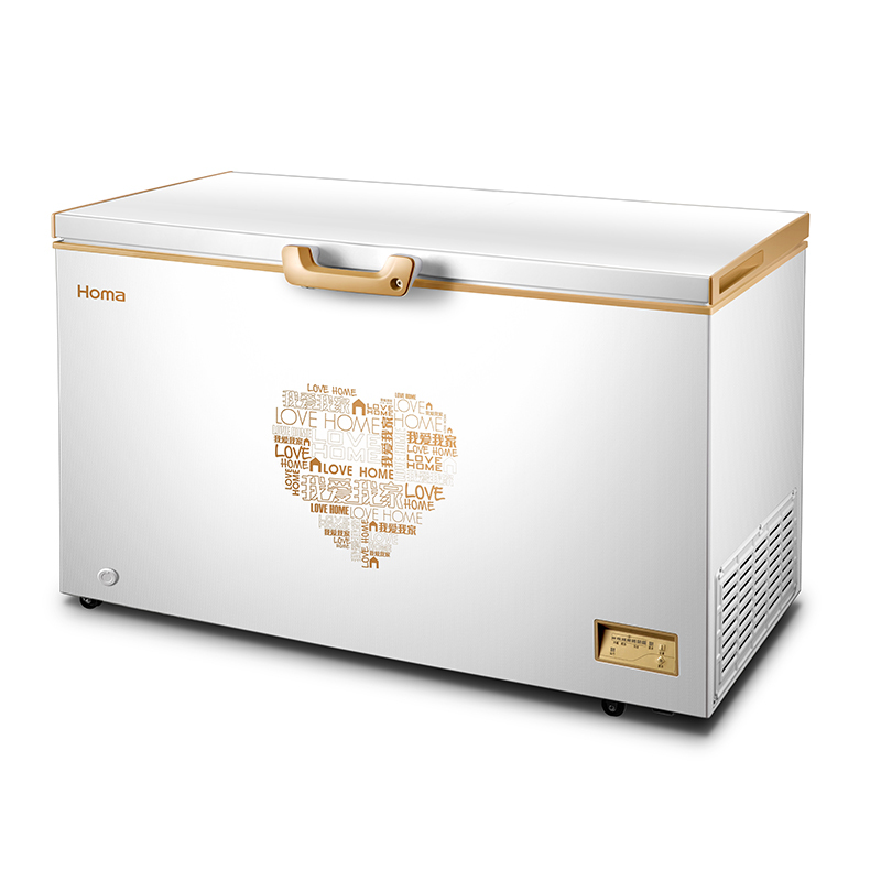 奥马(Homa) BC/BD-380EMF 380升商用冷柜冰柜家用 一级能效 电脑控温 卧式冷柜 和谐金