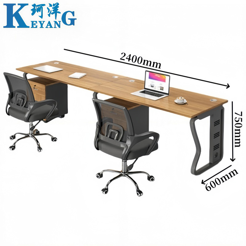 珂洋 屏风工位 两人位含柜椅 套高清大图