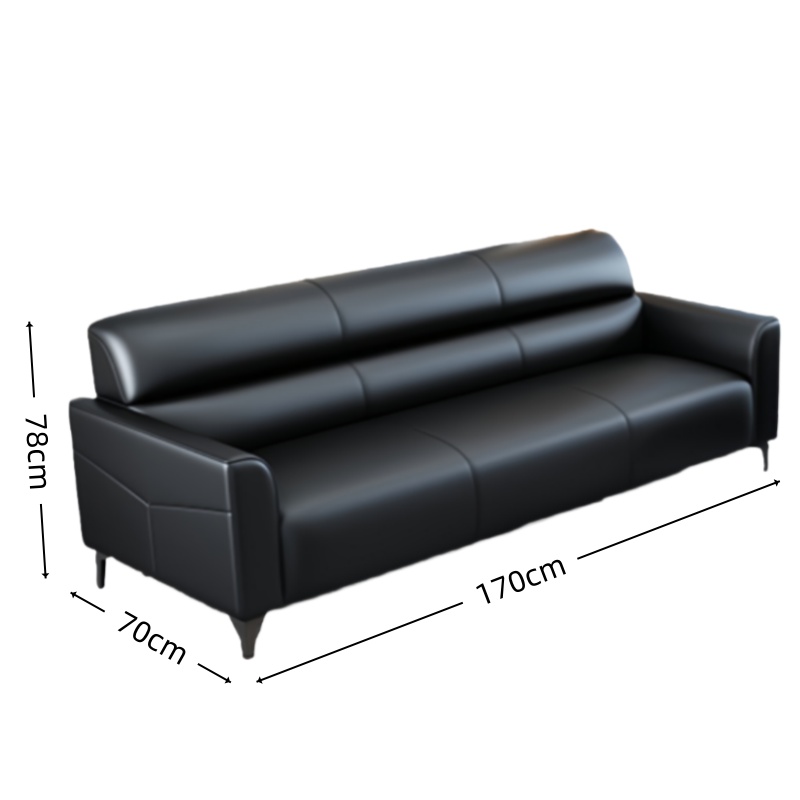 智叶舟商务沙发三人位170*70*78cm张高清大图