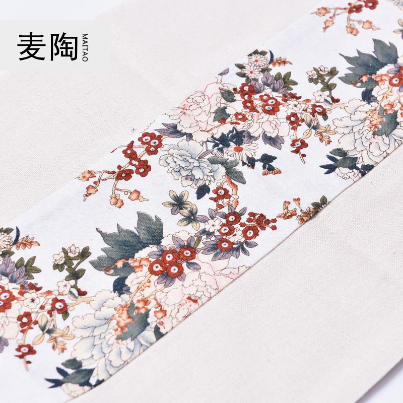 美帮汇日式手工布艺棉麻茶席桌旗小茶杯托盘壶承功夫茶具配件摆件高清大图
