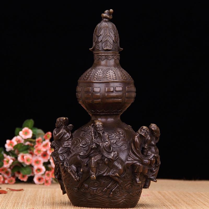 美帮汇八仙葫芦 铜葫芦 铜摆件 大号高清大图