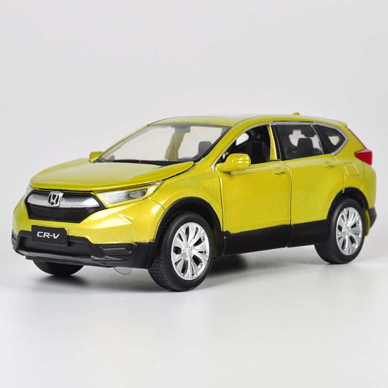 正版本田crv合金汽车模型逼真金属回力小汽车仿真儿童玩具车模型crv6