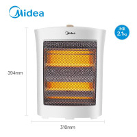 美的（Midea）小太阳取暖器家用节能电暖器台式电热器暖气机办公室烤火炉暖脚器暗光防烫远红外电 暖气 HPW08D