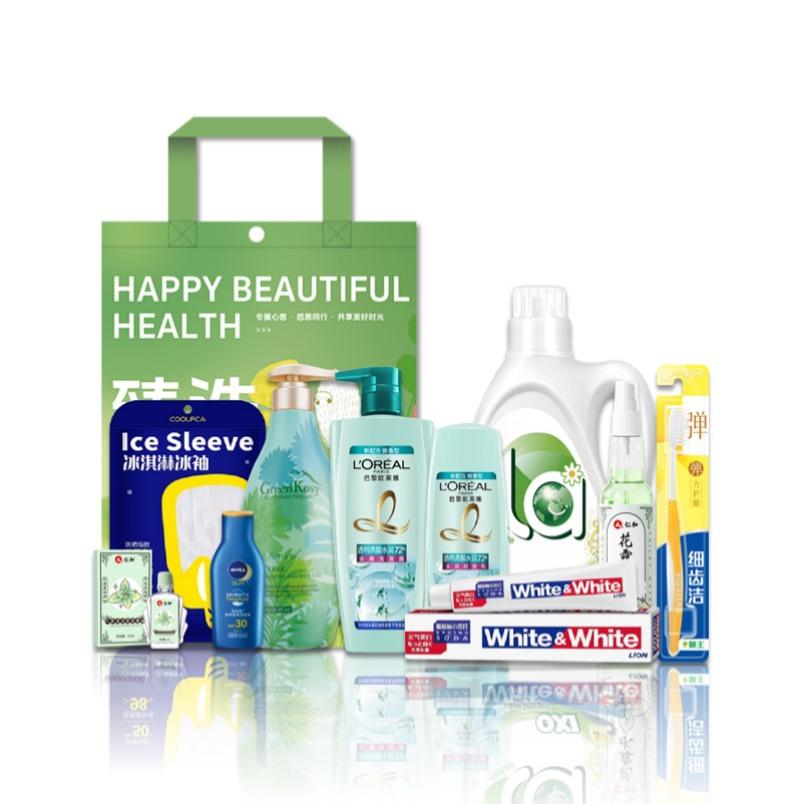 狮王 欧莱雅甄选套装-25XJ437个护清洁综合组合员工福利伴手礼品礼袋【30套免费升级礼盒】-25XJ437-