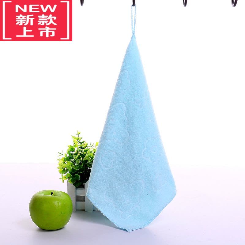 可莉允[五十条装]幼儿园小毛巾儿童方巾手帕擦手巾带挂绳吸水四方脸巾图片