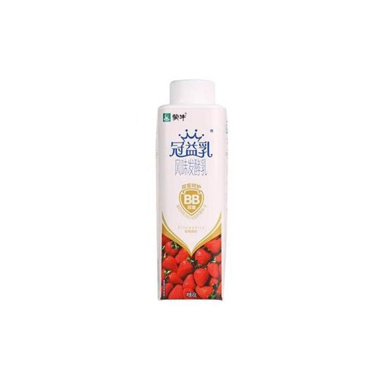 伊利低温畅轻风味发酵乳草莓燕麦450g