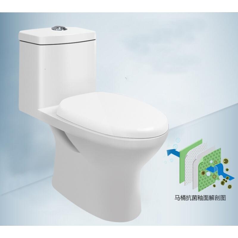 马桶直冲马桶防溅家用卫生间坐便器冲力喷射式抽水虹吸小户型配件左排坐厕安装A款配-吞天桶9018高清大图
