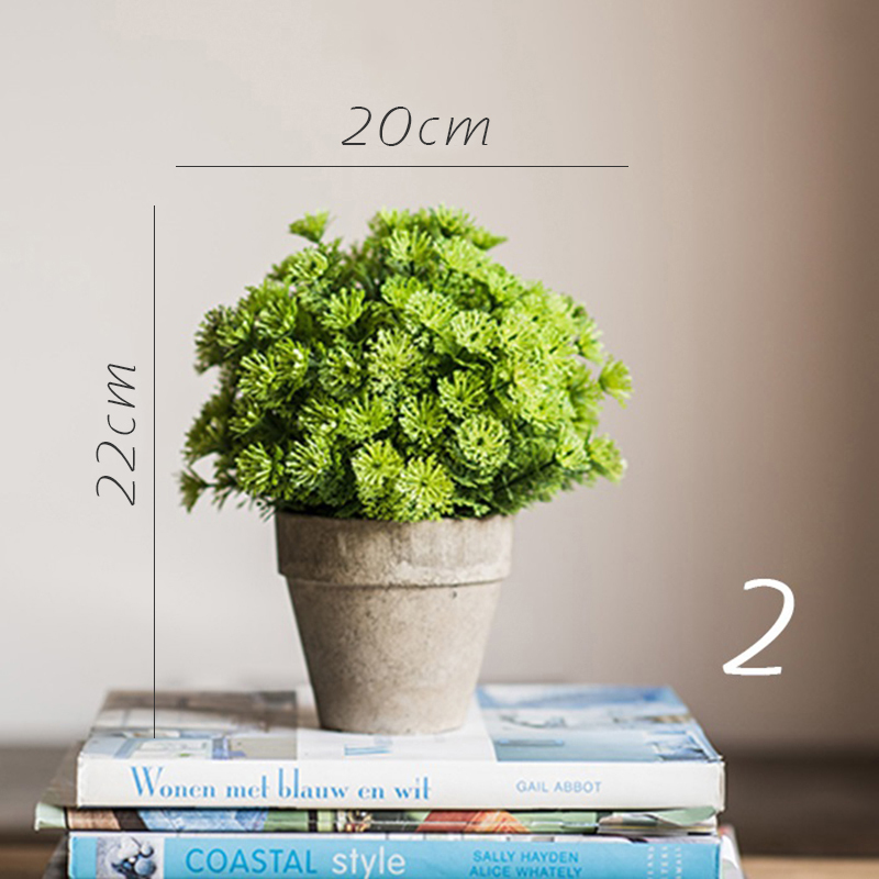 家柏饰(CORATED)暮雪仿真树球盆景桌面装饰摆件绿植球办公室餐桌咖啡馆 2高清大图