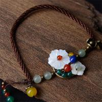 民族风时尚手工编织款贝壳花复古饰品脚链女送女朋友七夕情人节礼物
