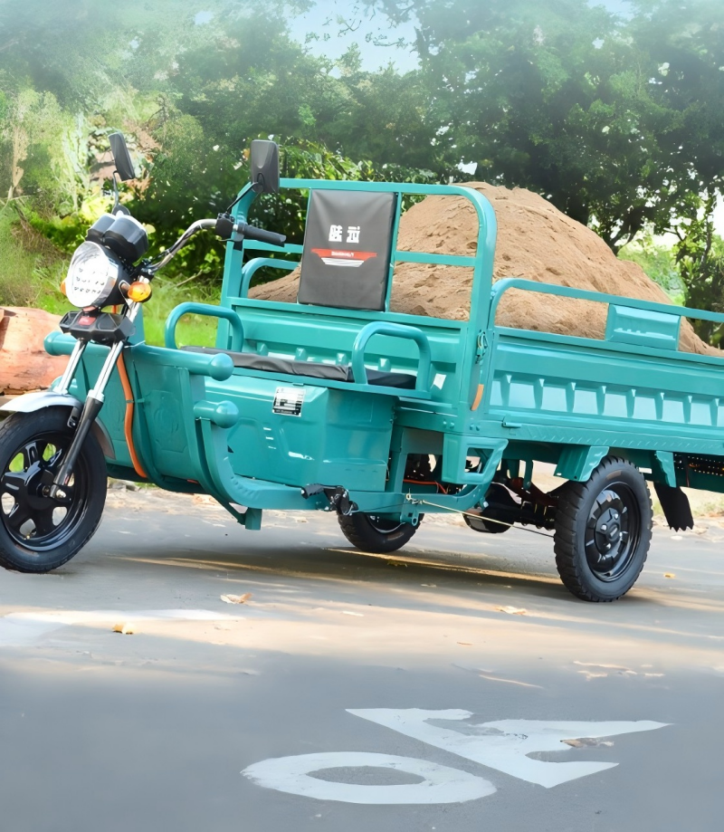 控可程 台板4桶电动三轮车 智能续航远 高速电机 防滑轮胎 轻便折叠设计 省力更省心